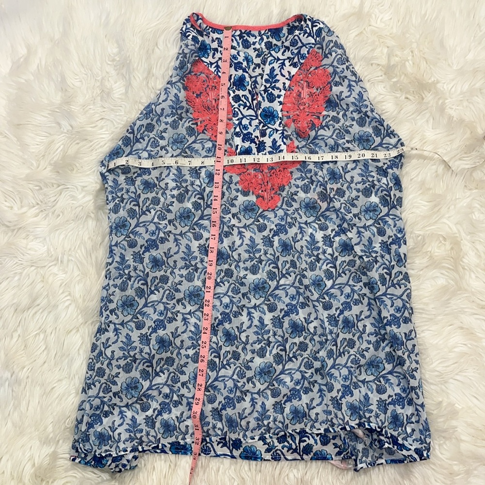 NWOT Tommy Bahama Woodblock Embroidered Tunic ~ in Mare Navy - Picture 10 of 14